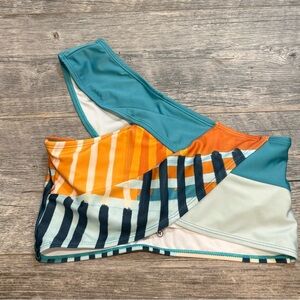 Nani ray patchwork One-Shoulder Bikini Top